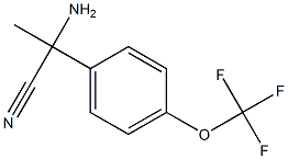 2-amino-2-[4-(trifluoromethoxy)phenyl]propanenitrile 구조식 이미지