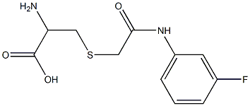 2-amino-3-({2-[(3-fluorophenyl)amino]-2-oxoethyl}thio)propanoic acid Structure