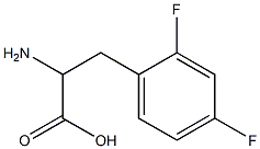 2-amino-3-(2,4-difluorophenyl)propanoic acid Structure