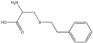2-amino-3-[(2-phenylethyl)thio]propanoic acid 구조식 이미지