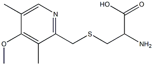 2-amino-3-{[(4-methoxy-3,5-dimethylpyridin-2-yl)methyl]sulfanyl}propanoic acid 구조식 이미지