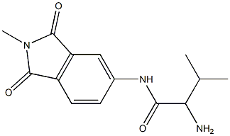 2-amino-3-methyl-N-(2-methyl-1,3-dioxo-2,3-dihydro-1H-isoindol-5-yl)butanamide 구조식 이미지