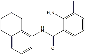 2-amino-3-methyl-N-(5,6,7,8-tetrahydronaphthalen-1-yl)benzamide Structure