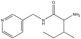 2-amino-3-methyl-N-(pyridin-3-ylmethyl)pentanamide Structure