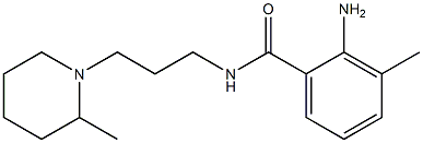 2-amino-3-methyl-N-[3-(2-methylpiperidin-1-yl)propyl]benzamide 구조식 이미지