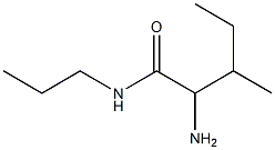 2-amino-3-methyl-N-propylpentanamide Structure