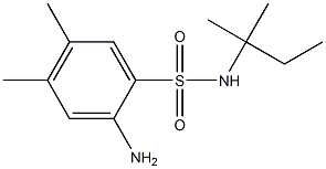 2-amino-4,5-dimethyl-N-(2-methylbutan-2-yl)benzene-1-sulfonamide 구조식 이미지