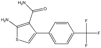 2-amino-4-[4-(trifluoromethyl)phenyl]thiophene-3-carboxamide Structure