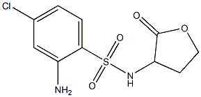 2-amino-4-chloro-N-(2-oxooxolan-3-yl)benzene-1-sulfonamide Structure