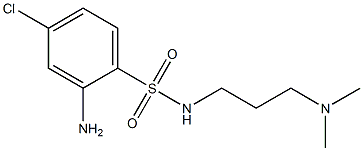 2-amino-4-chloro-N-[3-(dimethylamino)propyl]benzene-1-sulfonamide Structure