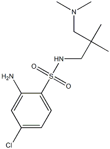 2-amino-4-chloro-N-{2-[(dimethylamino)methyl]-2-methylpropyl}benzene-1-sulfonamide 구조식 이미지