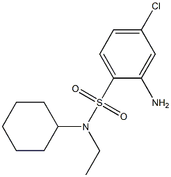 2-amino-4-chloro-N-cyclohexyl-N-ethylbenzene-1-sulfonamide 구조식 이미지