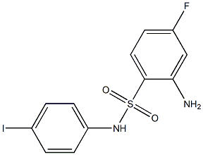 2-amino-4-fluoro-N-(4-iodophenyl)benzene-1-sulfonamide 구조식 이미지