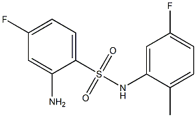 2-amino-4-fluoro-N-(5-fluoro-2-methylphenyl)benzene-1-sulfonamide 구조식 이미지