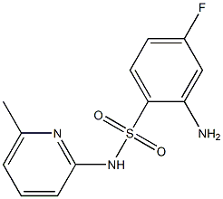 2-amino-4-fluoro-N-(6-methylpyridin-2-yl)benzene-1-sulfonamide 구조식 이미지