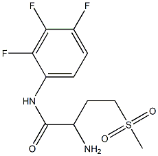 2-amino-4-methanesulfonyl-N-(2,3,4-trifluorophenyl)butanamide Structure