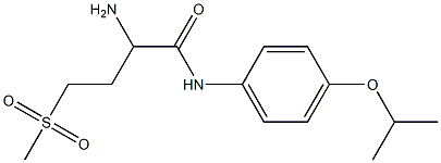 2-amino-4-methanesulfonyl-N-[4-(propan-2-yloxy)phenyl]butanamide 구조식 이미지