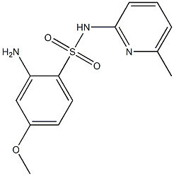 2-amino-4-methoxy-N-(6-methylpyridin-2-yl)benzene-1-sulfonamide Structure