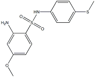 2-amino-4-methoxy-N-[4-(methylsulfanyl)phenyl]benzene-1-sulfonamide Structure