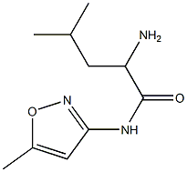 2-amino-4-methyl-N-(5-methylisoxazol-3-yl)pentanamide 구조식 이미지