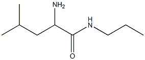 2-amino-4-methyl-N-propylpentanamide Structure