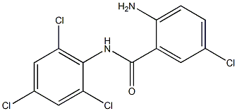 2-amino-5-chloro-N-(2,4,6-trichlorophenyl)benzamide Structure