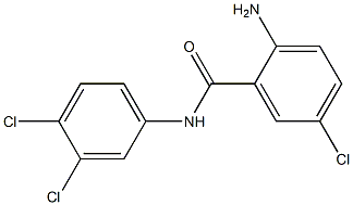 2-amino-5-chloro-N-(3,4-dichlorophenyl)benzamide Structure