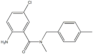 2-amino-5-chloro-N-methyl-N-[(4-methylphenyl)methyl]benzamide Structure