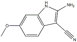 2-amino-6-methoxy-1H-indole-3-carbonitrile Structure