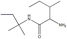 2-amino-N-(1,1-dimethylpropyl)-3-methylpentanamide 구조식 이미지