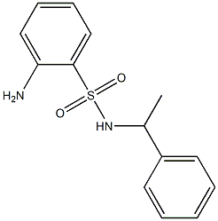 2-amino-N-(1-phenylethyl)benzenesulfonamide 구조식 이미지