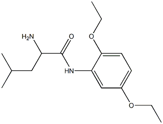 2-amino-N-(2,5-diethoxyphenyl)-4-methylpentanamide 구조식 이미지