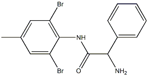 2-amino-N-(2,6-dibromo-4-methylphenyl)-2-phenylacetamide Structure