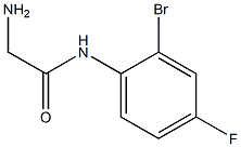 2-amino-N-(2-bromo-4-fluorophenyl)acetamide Structure