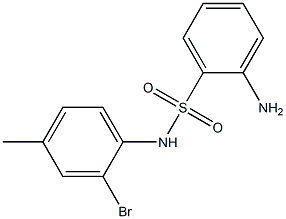 2-amino-N-(2-bromo-4-methylphenyl)benzene-1-sulfonamide Structure