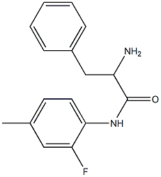 2-amino-N-(2-fluoro-4-methylphenyl)-3-phenylpropanamide Structure