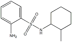 2-amino-N-(2-methylcyclohexyl)benzenesulfonamide 구조식 이미지