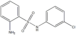 2-amino-N-(3-chlorophenyl)benzenesulfonamide 구조식 이미지