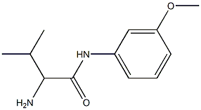 2-amino-N-(3-methoxyphenyl)-3-methylbutanamide Structure