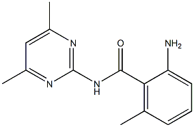 2-amino-N-(4,6-dimethylpyrimidin-2-yl)-6-methylbenzamide Structure