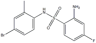 2-amino-N-(4-bromo-2-methylphenyl)-4-fluorobenzene-1-sulfonamide Structure