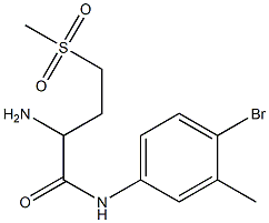 2-amino-N-(4-bromo-3-methylphenyl)-4-(methylsulfonyl)butanamide 구조식 이미지