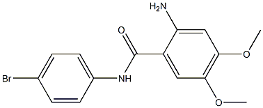 2-amino-N-(4-bromophenyl)-4,5-dimethoxybenzamide Structure