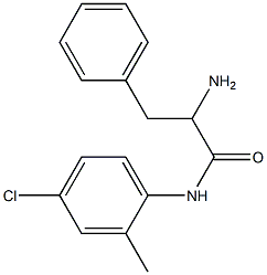 2-amino-N-(4-chloro-2-methylphenyl)-3-phenylpropanamide 구조식 이미지