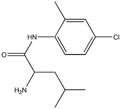 2-amino-N-(4-chloro-2-methylphenyl)-4-methylpentanamide 구조식 이미지