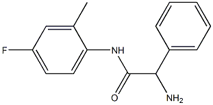 2-amino-N-(4-fluoro-2-methylphenyl)-2-phenylacetamide Structure