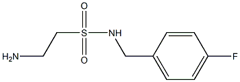 2-amino-N-(4-fluorobenzyl)ethanesulfonamide 구조식 이미지