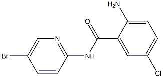 2-amino-N-(5-bromopyridin-2-yl)-5-chlorobenzamide 구조식 이미지