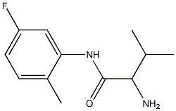 2-amino-N-(5-fluoro-2-methylphenyl)-3-methylbutanamide 구조식 이미지