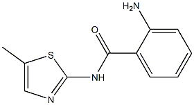 2-amino-N-(5-methyl-1,3-thiazol-2-yl)benzamide 구조식 이미지